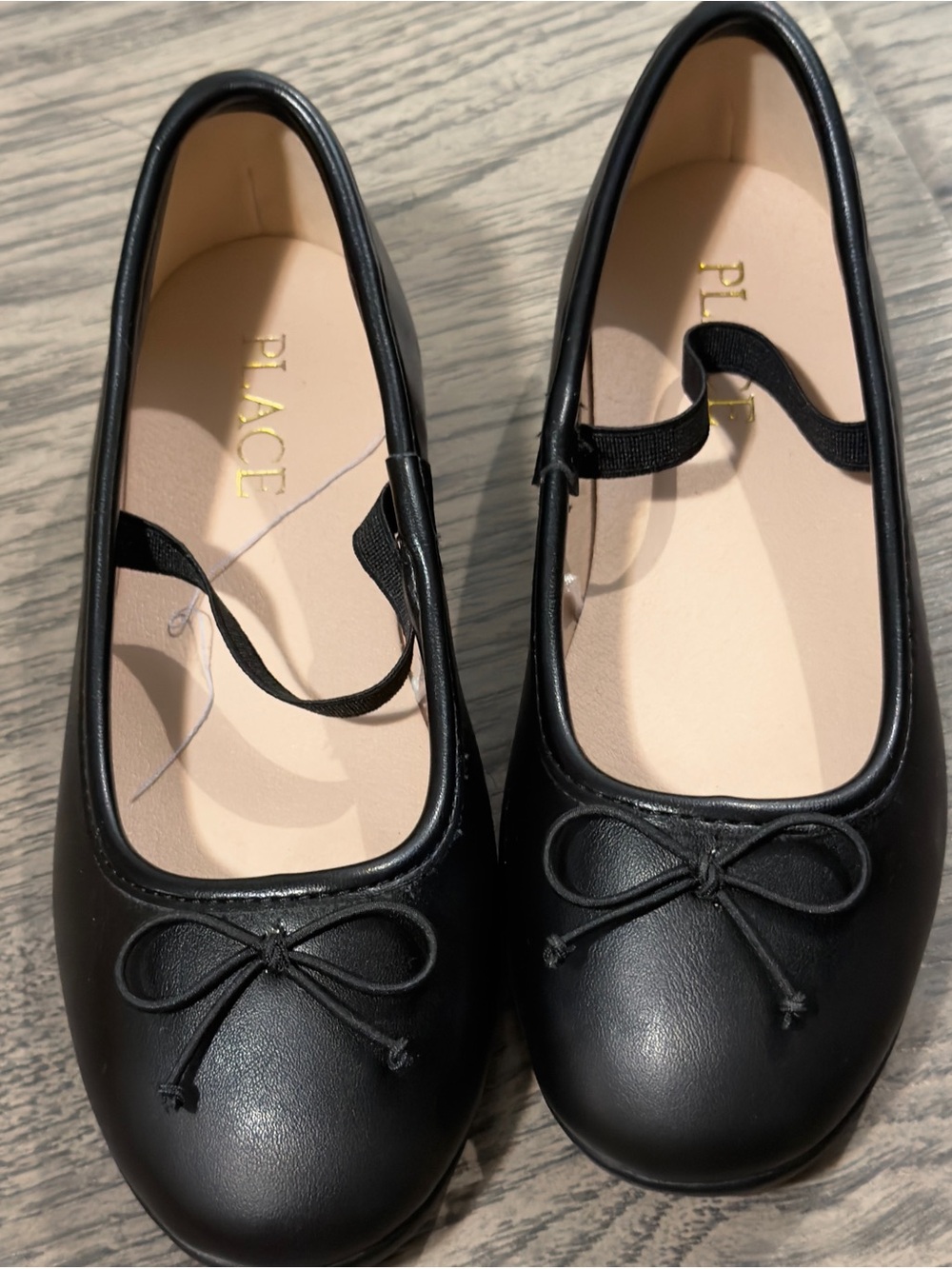 The Children's Place Black Bow-Accent Mary Jane Flats